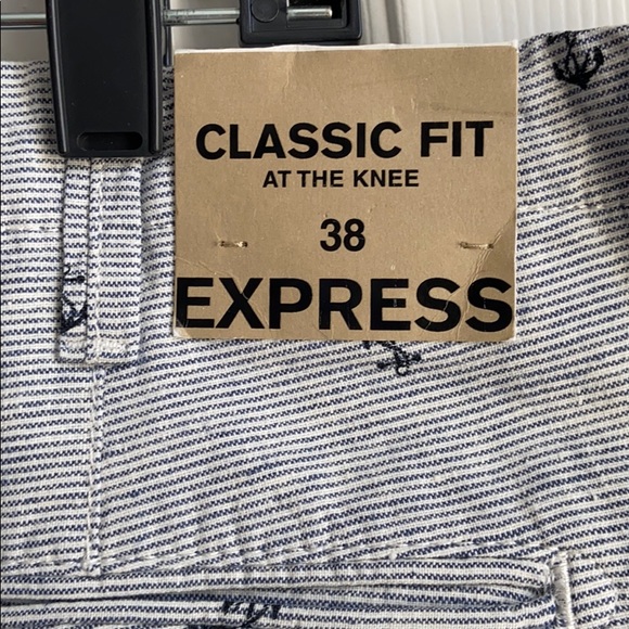 🆕 NWT EXPRESS Men’s linen blend shorts 38 - Picture 3 of 5